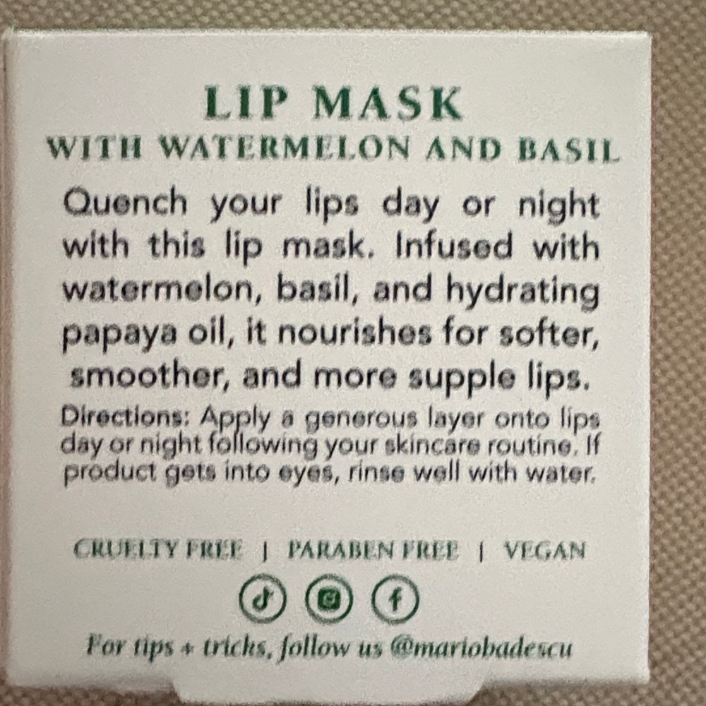 Mario Badescu Lip Mask - Vibrant Pink Hydration - Picture 3 of 4